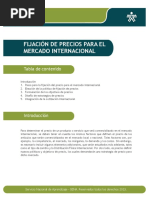 Fijación de Precios Mercado Internacional