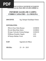 Mineralogia-Informe Cerro Camacho (Unmsm)