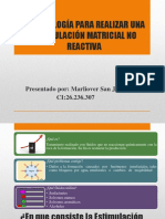 Metodología para Realizar Una Estimulación Matricial No Reactiva