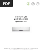 Manual Usuario Split Muro R22 (Español)