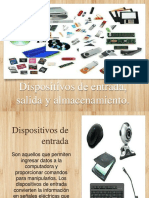 Dispositivos de Entrada, Salida y Almacenamiento.