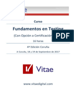 Curso de Certificacion en Fundamentos de Testing Certificación ISTQB 4 Edición