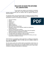 Guía para Realizar Un Buen Pre Informe