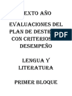 Evaluaciones Lengua y Matemática 6to 2015 Once