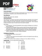 Geometry Syllabus 2017-18