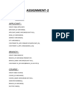 Dbms Assignment 2 Sarbajeet Biswal