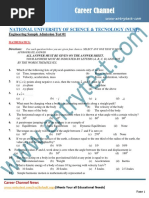 Nust Engineering Sample Paper 01