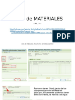 Lista de Materiales