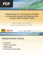 A Methodology For A Hydrodynamic Analysis of A Moonpool Structure With Mooring Lines Using The ANSYS AQWA Product