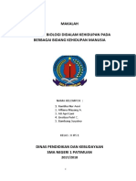 MAKALAH Peran Biologi Dalam Bergagai Bidang Kehuidupan