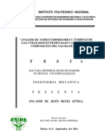 Analisis de Turbocompresores y Turbinas de Gas