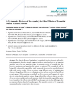 Molecules: A Systematic Review of The Anxiolytic-Like Effects of Essential Oils in Animal Models