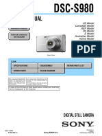 Service Manual: DSC-S980