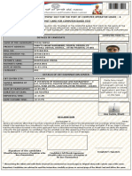 Paste Here Recent Passport Size Colour Photograph (Similar To That Uploaded in Online Application) and Then Self Attest. Do Not Sign On The Face