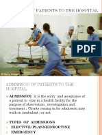 Admission and Discharge