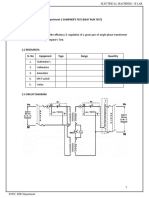 2.sumpner's Test On A Pair of Single Phase Transformers