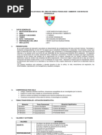 Programación Anual de Ciencia, Tecnología y Ambiente