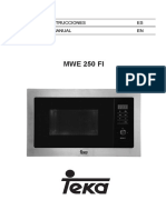 Manual Microndas Teka MWE250FI