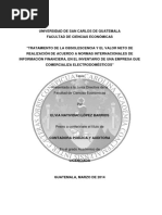 Tratamiento de La Obsolescencia y El Valor Neto de Realización de Acuerdo A NIIF, (Electrodomesticos)