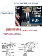 Speech Production: Music 318 Mini-Course On Speech and Singing