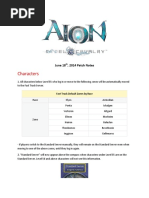 AION Patch Notes 061814