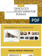 Teknologi Konstruksi Miniatur Rumah