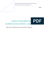 Manual de Ejercicios de Psicología Positiva Aplicada