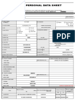 CS Form No. 212 Revised Personal Data Sheet - New