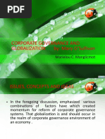 Corporate Governance and GLOBALIZATION By: Mary O'Sullivan