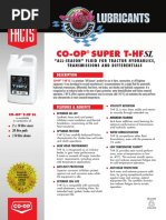 Co-Op Super T-HF: "All-Season"Fluidfortractorhydraulics, Transmissionsanddifferentials