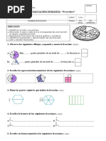 Evaluación Fracciones 4° Básico