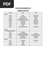 BSP GSP Encampment Matrix