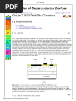 Principles of Semiconductor Devices: Chapter 7: MOS Field Effect Transistors