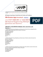 154 Top Theory of Machines MCQ