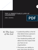 The 21 Irrefutable Laws of Leadership: John C. Maxwell