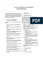 Open-Source Software Assessment Methodologies: 2 Comparison