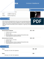 Free CV Template 897