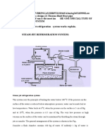 Steam Jet Refrigeration System