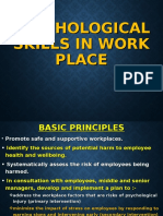 Psychological Skills in Work Place