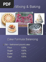 Cake Mixing & Baking