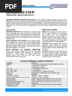 Sealbond 218 P Pressure Injection Epoxy