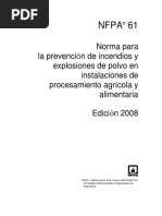 NFPA 61-2008 Standard For The Prevention of Fires and Dust Explosions in Agricultural and Food Processing Facilities - En.es