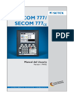 Manual Setex 777/777 CE