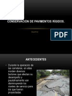 Conservación de Pavimentos Rígidos