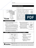 Carrying Beam To Notched Support Post: Installation Instructions