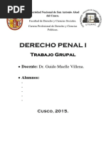 Derecho Penal I