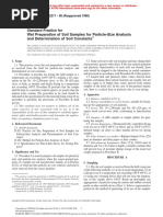 Wet Preparation of Soil Samples For Particle-Size Analysis and Determination of Soil Constants