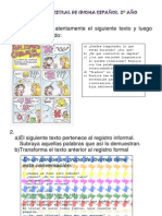 Prueba Semestral de Idioma Español 2