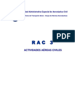 Normatividad RAC RAC 3 Actividades Aéreas Civiles