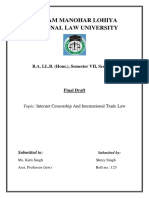 Dr. Ram Manohar Lohiya National Law University: B.A. LL.B. (Hons.), Semester VII, Section B